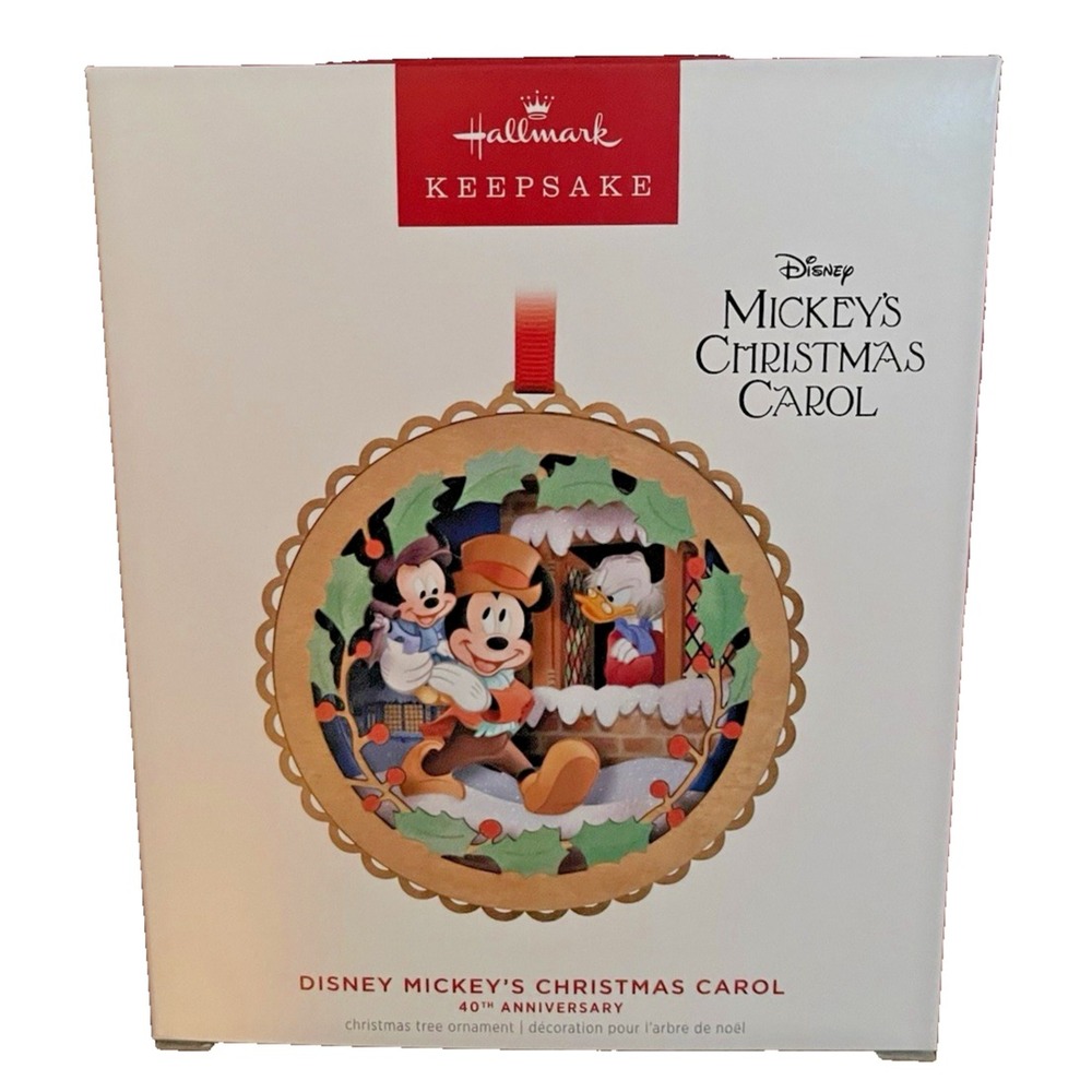 Hallmark Disney "Mickey's Christmas Carol" 40th Anniversary Ornament 2023 [NIB]‎